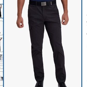 Men's Haggar Active Flex Pants Color- Lead Sz 38x29 NWT